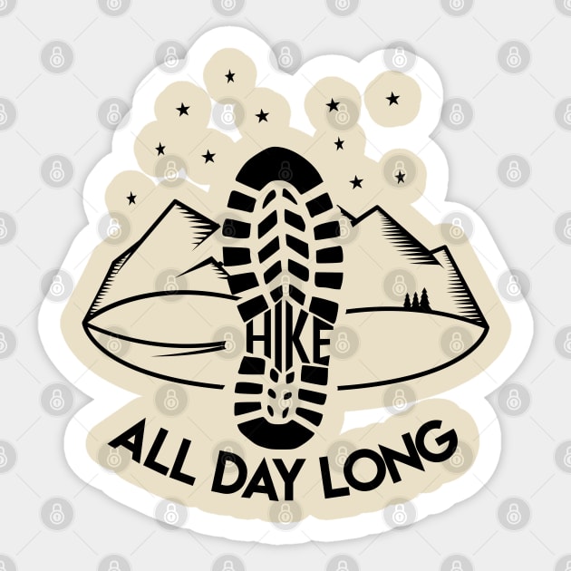 HIKE ALL DAY LONG Sticker by BEEtheTEE